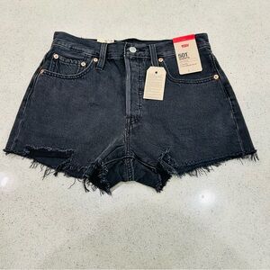 NWT Levi's Women's 501 Original High-Rise Jean Shorts - Black - Size 27